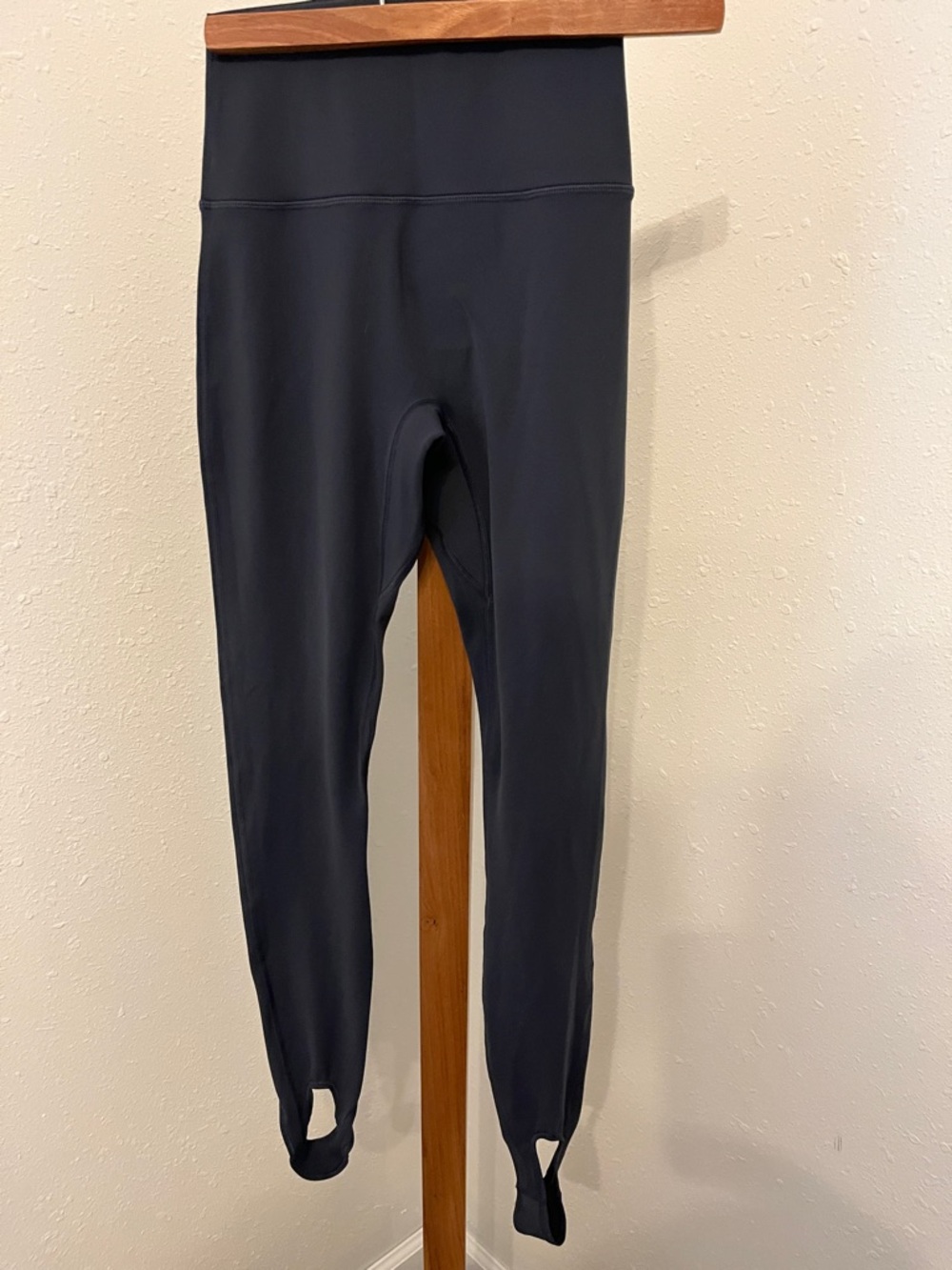 Athleta Gray Stirrup Leggings with High Waist